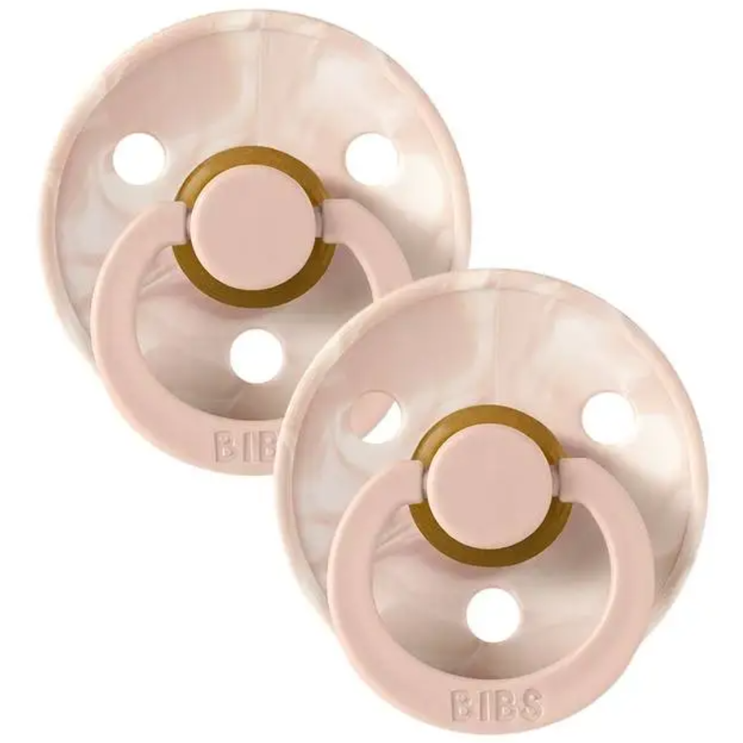 BIBS SET DE 2 SUCETTES BLUSH IVORY 0-6 MOIS