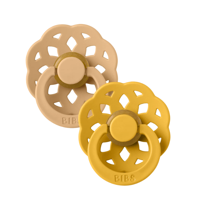 BIBS BOHEME PACIFIER SUCETTE RONDE PACK DE 2 MIEL ET SABLE 0MOIS+