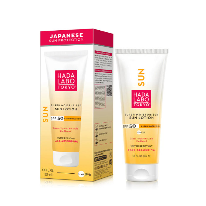 HADA LABO SUPER MOISTRIZER SUN LOTION SPF50 200 ML