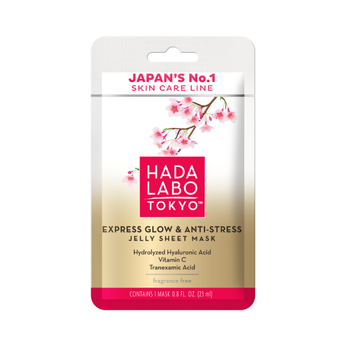 HADA LABO EXPRESS GLOW AND ANTI-STRESS JELLY SHEET MASK 20ML