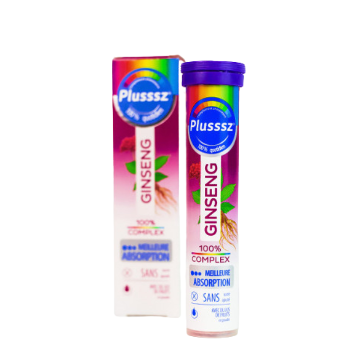 PLUSSSZ 100% GINSENG COMPLEX 20 COMPRIMES