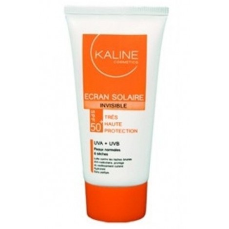 KALINE ECRAN SOLAIRE INVISIBLE SPF 50+ PEAUX NORMALES A SECHES 50 ML