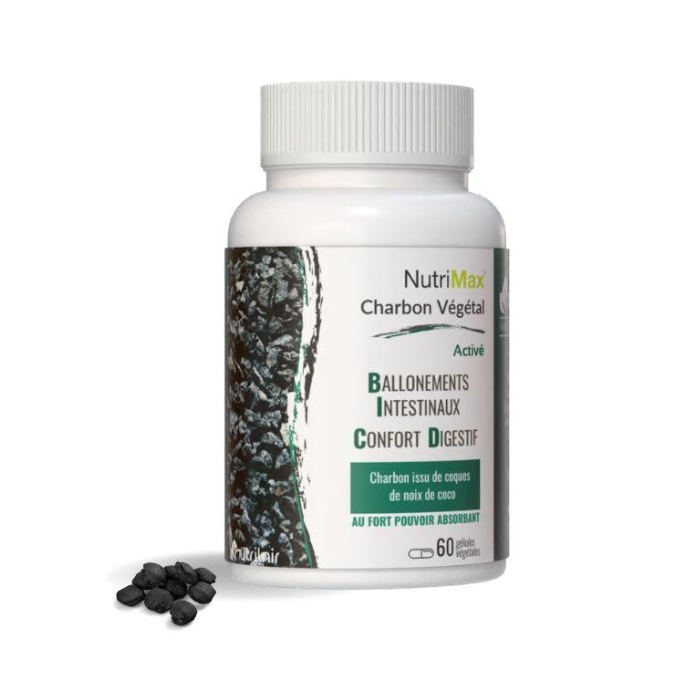 NUTRIMAX CHARBON VEGETAL ACTIVE 60 GELULES