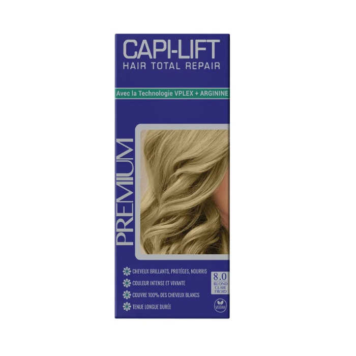 CAPILIFIT PREMIUM COLORATION 8.0 BLOND CLAIR FROID