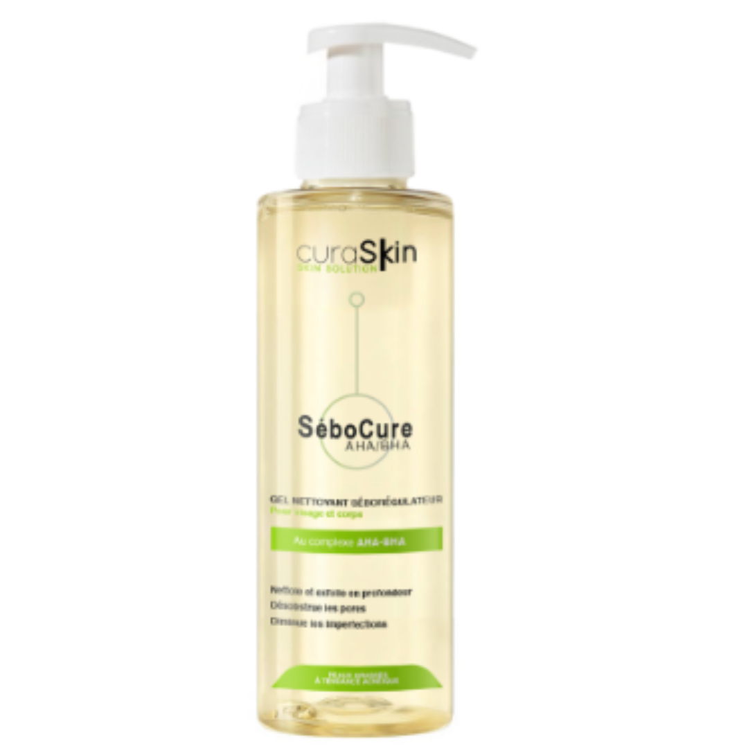 CURASKIN SEBOCURE GEL NETTOYANT SEBOREGULATEUR 200 ML