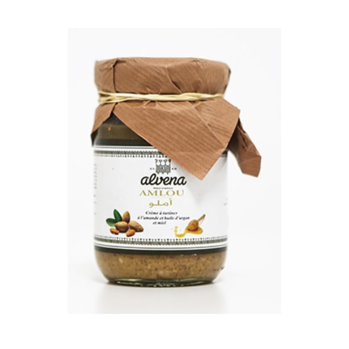 ALVENA AMLOU CREME A TARTINER AMANDE ET HUILE ARGAN 200 G