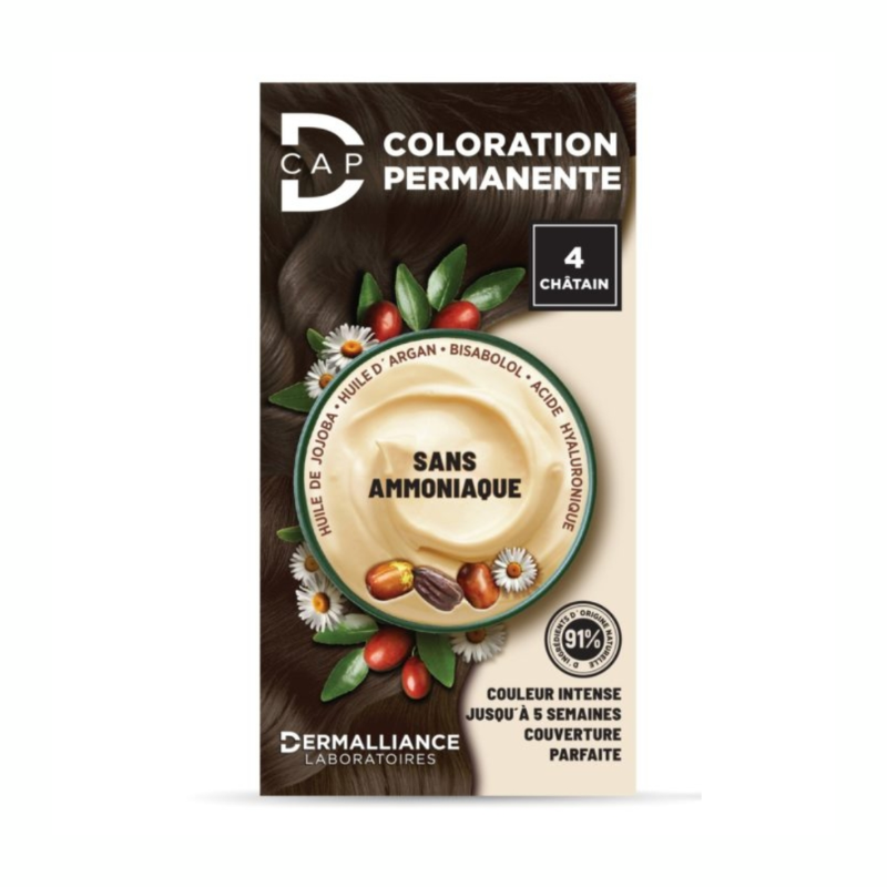 D CAP COLORATION PERMANENTE N 4 CHATAIN