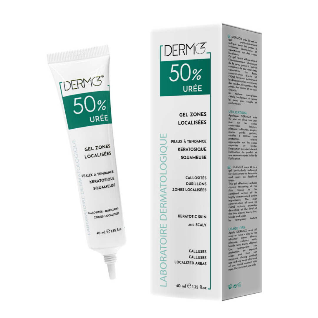 DERMO Z 50% UREE GEL ZONES LOCALISEES 40 ML