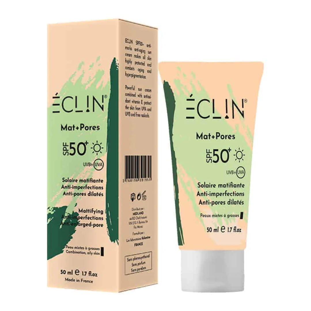 ECLIN MAT + PORES SOLAIRE MATIFIANTE SPF 50 ANTI IMPERFECTIONS 50 ML