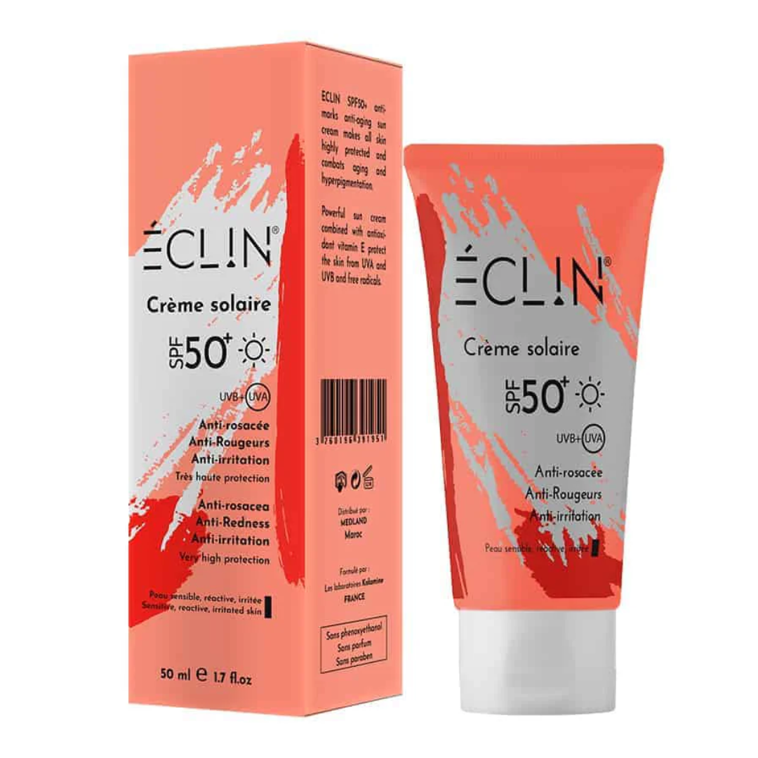 ECLIN CREME SOLAIRE SPF 50+ ANTI ROUGEURS50 ML