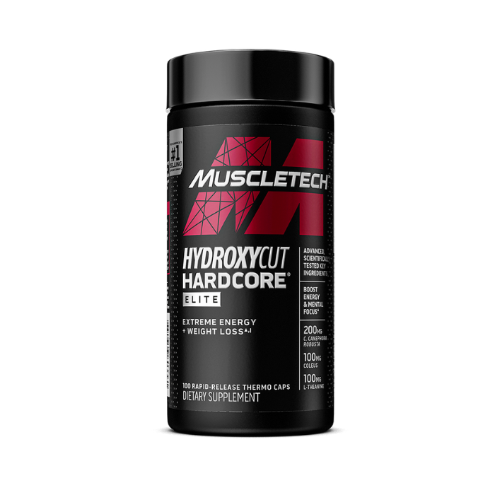 MUSCLETECH HYDROXYCUT HARDCORE ELITE 110 CAPSULES