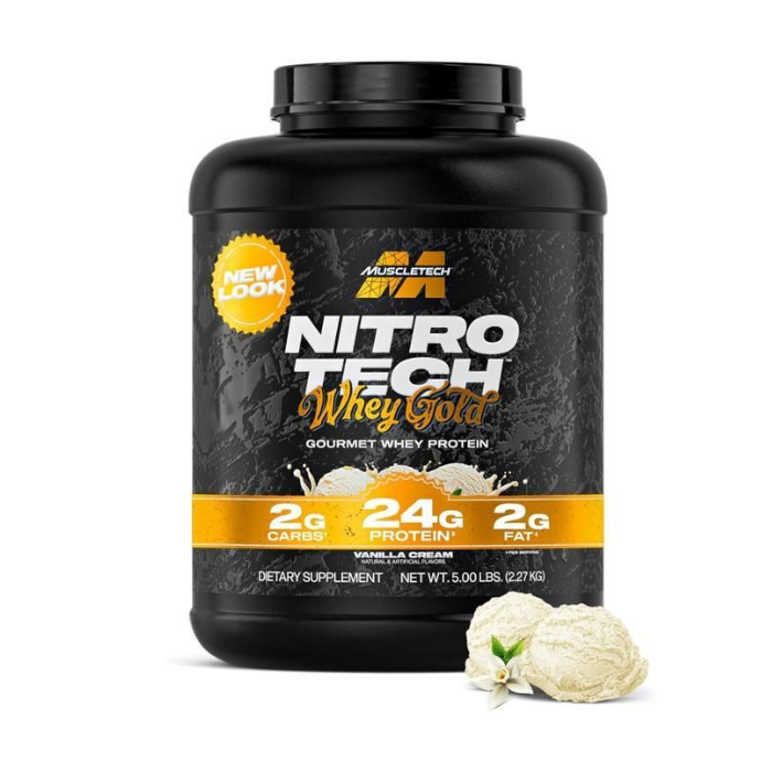 MUSCLETECH NITRO TECH WHEY GOLD 2.27KG CREME VANILLE