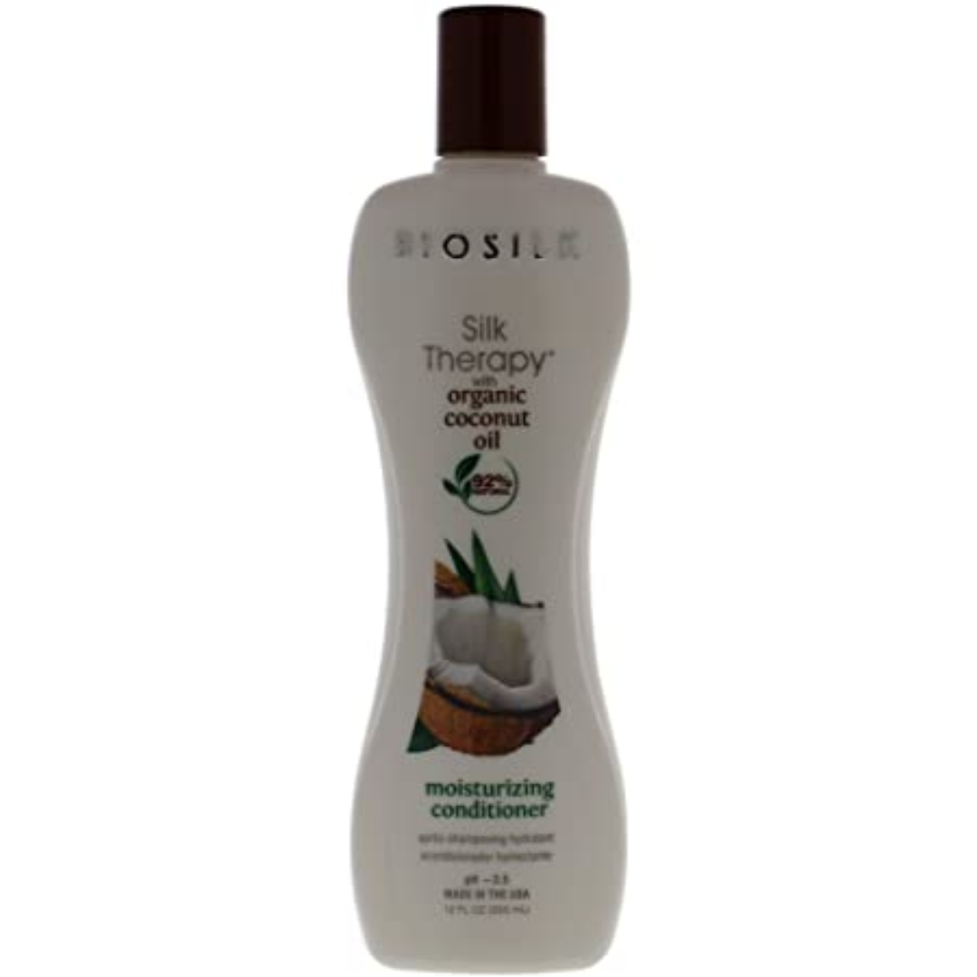 BIOSILK SILK THERAPY ORGANIC COCONUT OIL APRES SHAMPOING HYDRATANT 355 ML