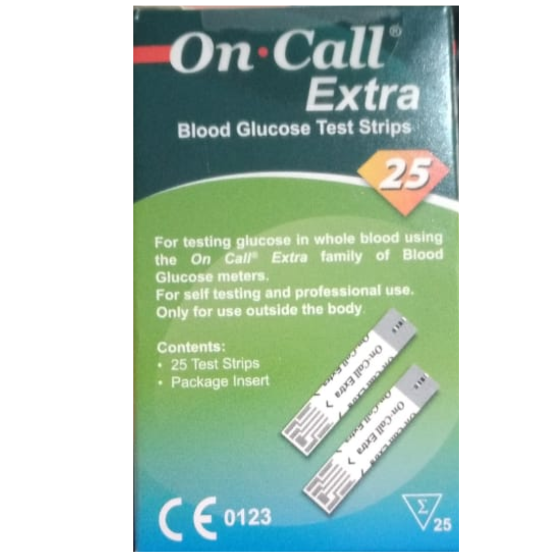 ON-CALL EXTRA blood glucose test strips25
