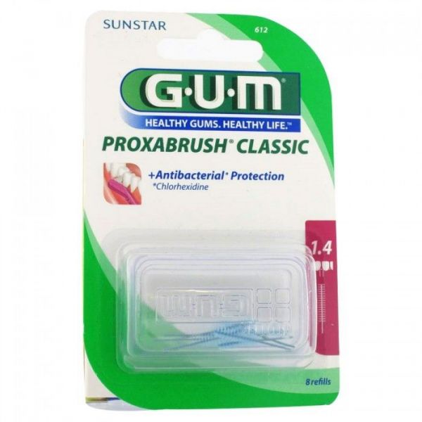 GUM RECHARGE BROSETTES EXTRA FINES PAR 8 UNITES 1.4 MM REF 612