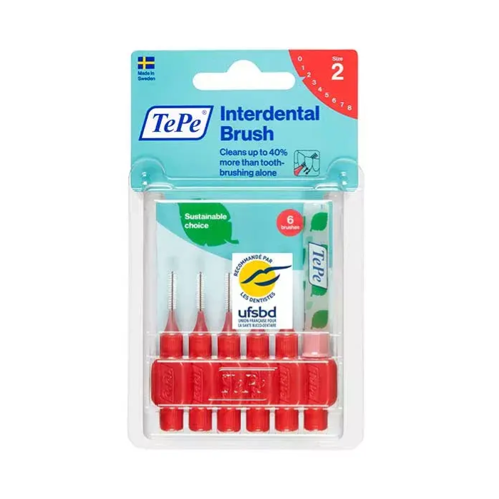 TEPE PACK DE 6 BROSSETTE INTERDENTAIRE TAILLE 2