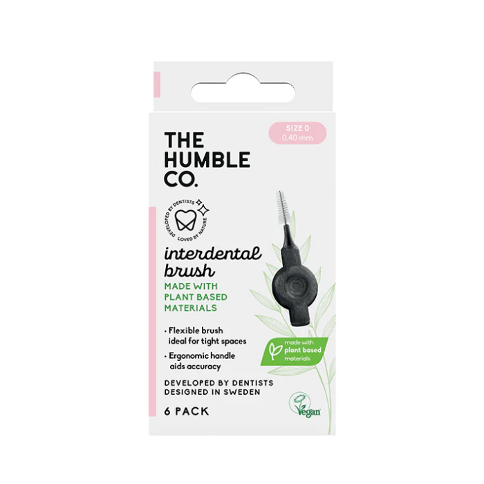 THE HUMBLE CO BROSSE INTER DENTAIRE PLANT BASED TAILLE 0 PACK DE 6