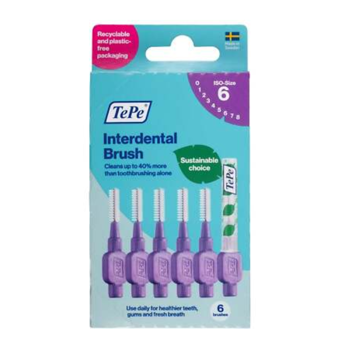TEPE PACK DE 6 BROSSETTE INTERDENTAIRE 1.1 MM TAILLE 6