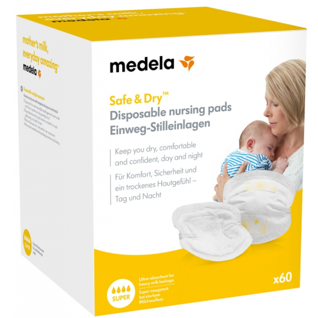 MEDELA SAFE & DRY COUSSINETS D'ALLAITEMENT A USAGE UNIQUE 60 COUSSINETS