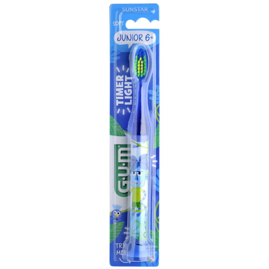 GUM JUNIOR LIGHT UP 1 MINUTE BROSSE A DENTS SOUPLE REF 903