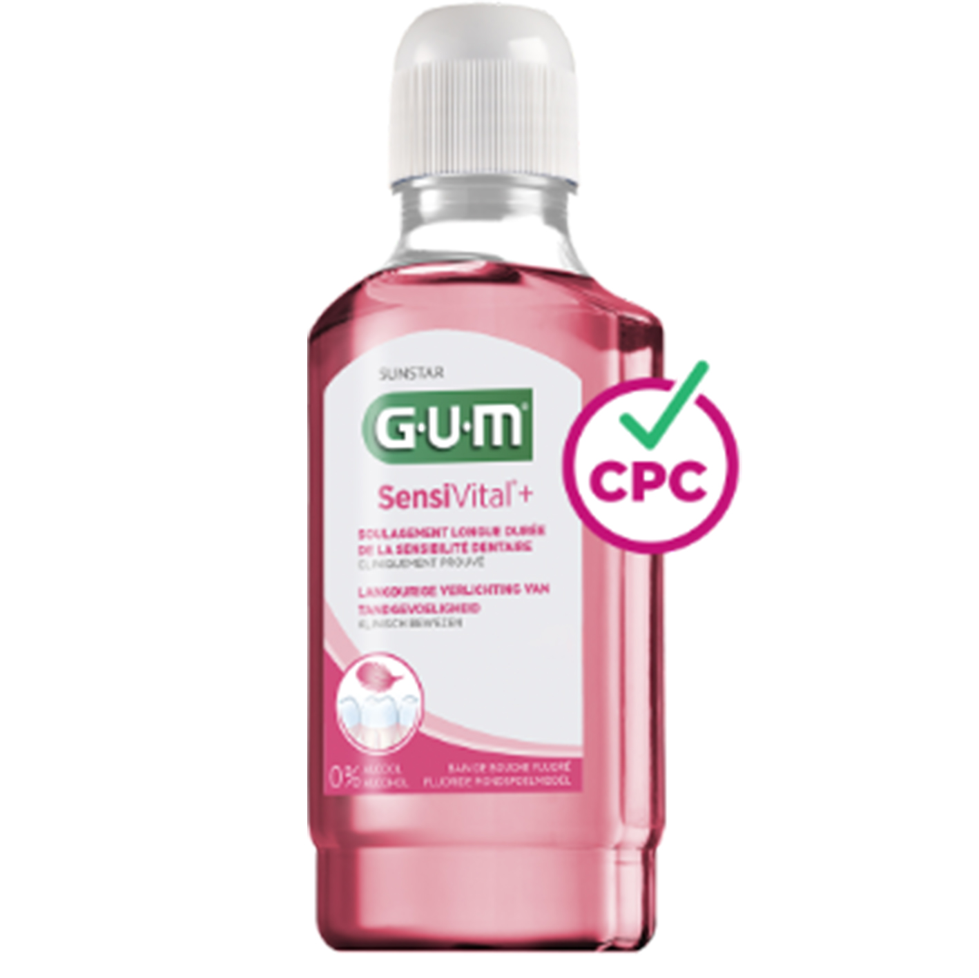 GUM BAIN DE BOUCHE SENSIVITAL + 300 ML REF 6081