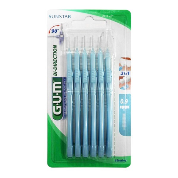 GUM MANCHE PAR 6 UNITES ABEC BROSSETTE MICRO FINE 0.9MM REF 2314