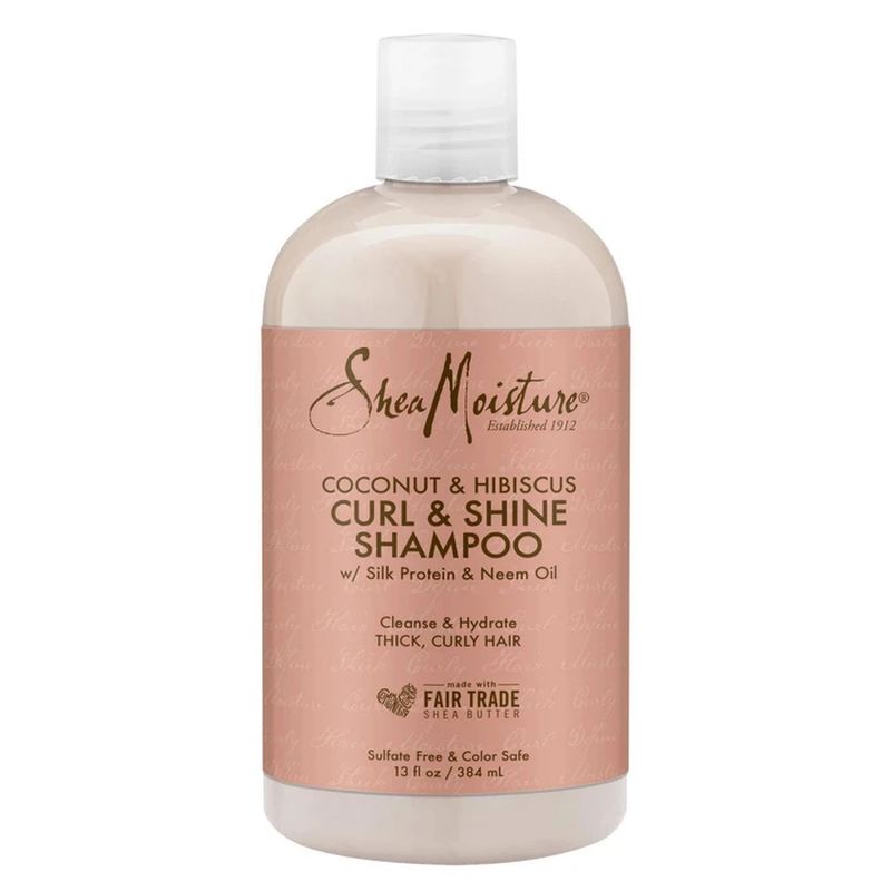 SHEA MOISTURE COCONUT HIBISCUS CURL ET SHINE SHAMPOING 384 ML