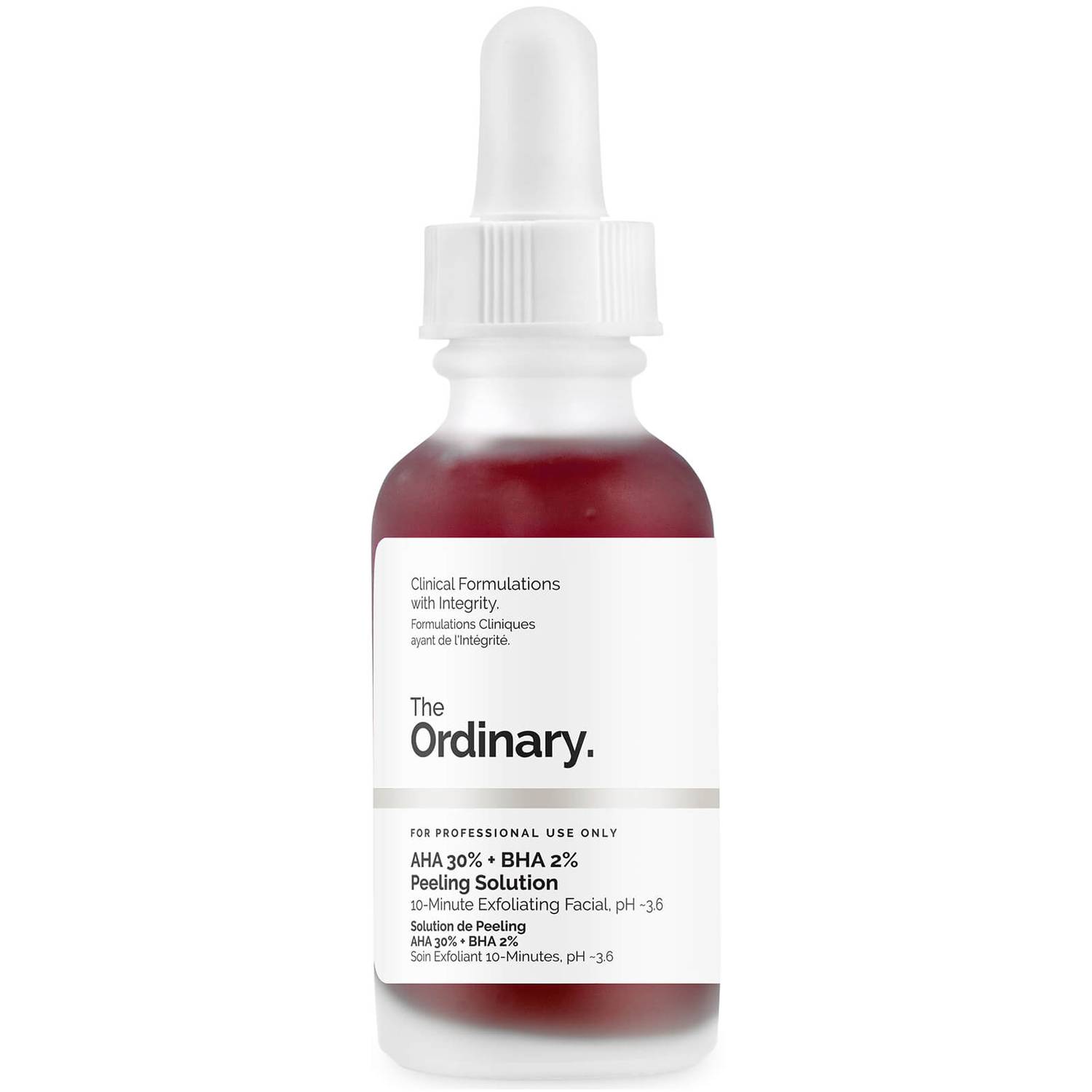 THE ORDINARY AHA 30% + BHA 2% SOLUTION DE PEELING 30 ML