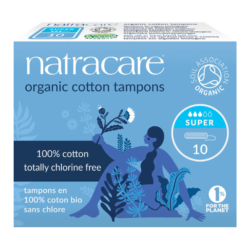 NATRACARE TAMPONS SUPER SANS APPLICATEUR 10 U