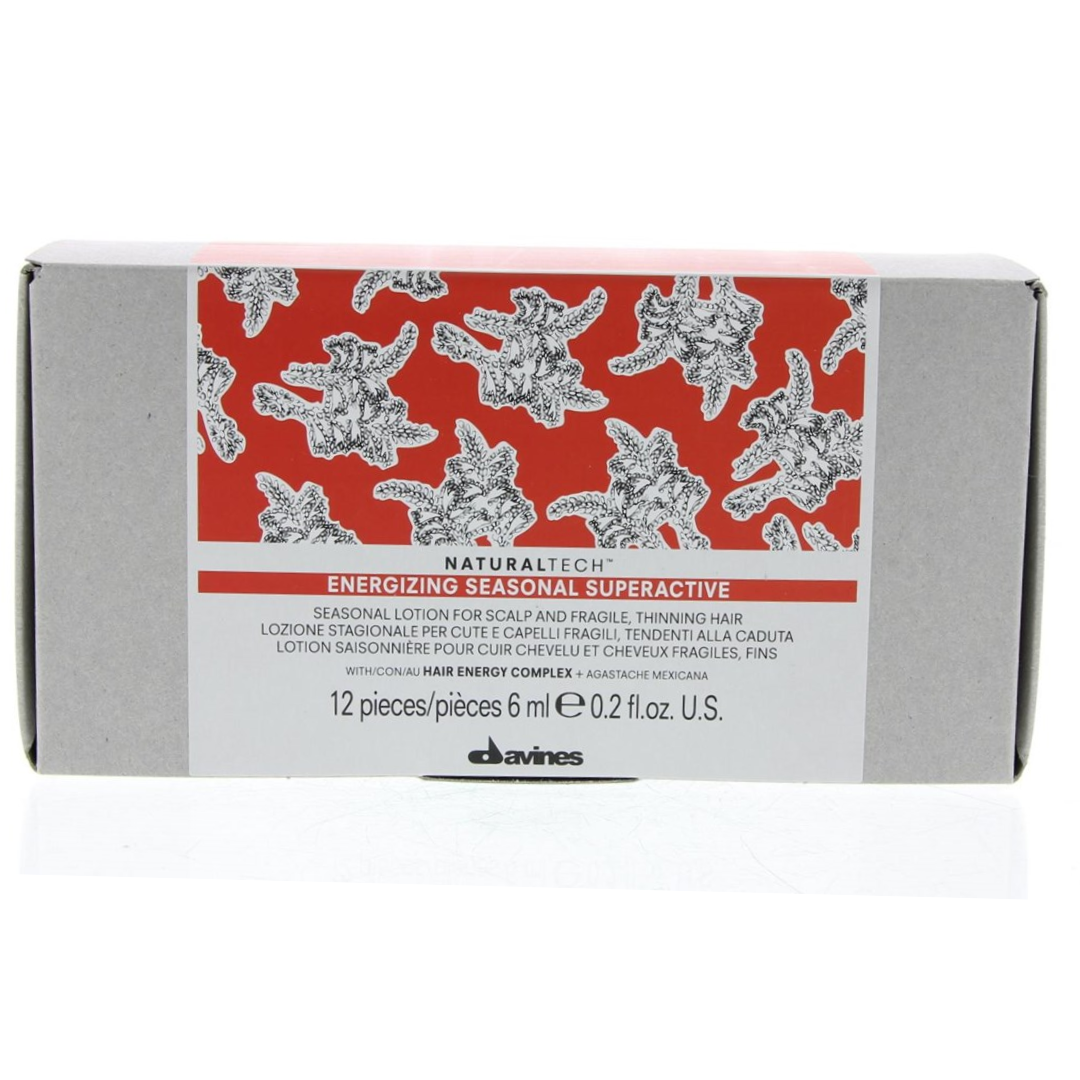 DAVINES NATURALTECH LOTION ENERGISANTE SUPERACTIVE 12*6 ML