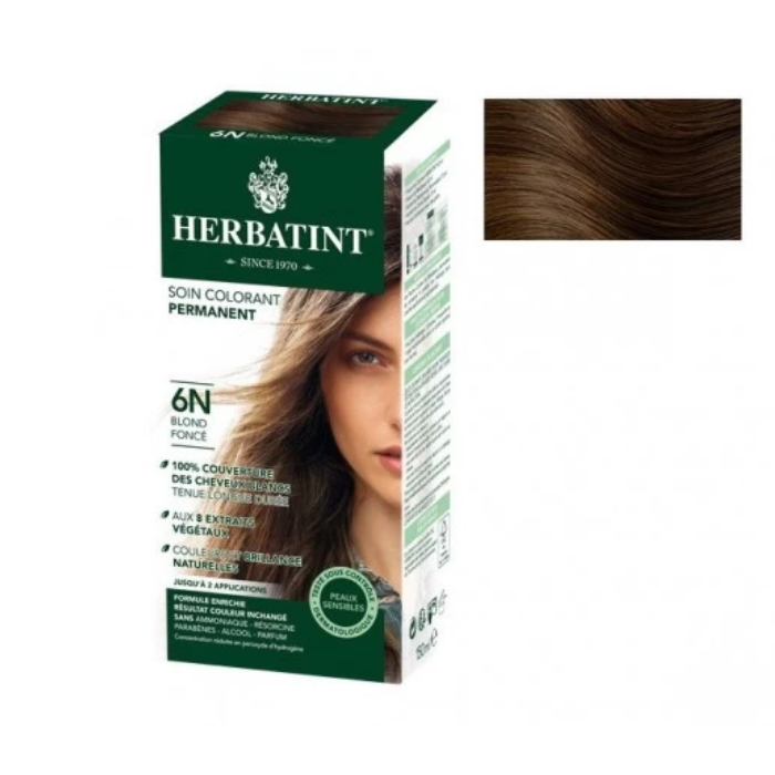 HERBATINT SOIN COLORANT PERMANENT 6N BLOND FONCE 150 ML