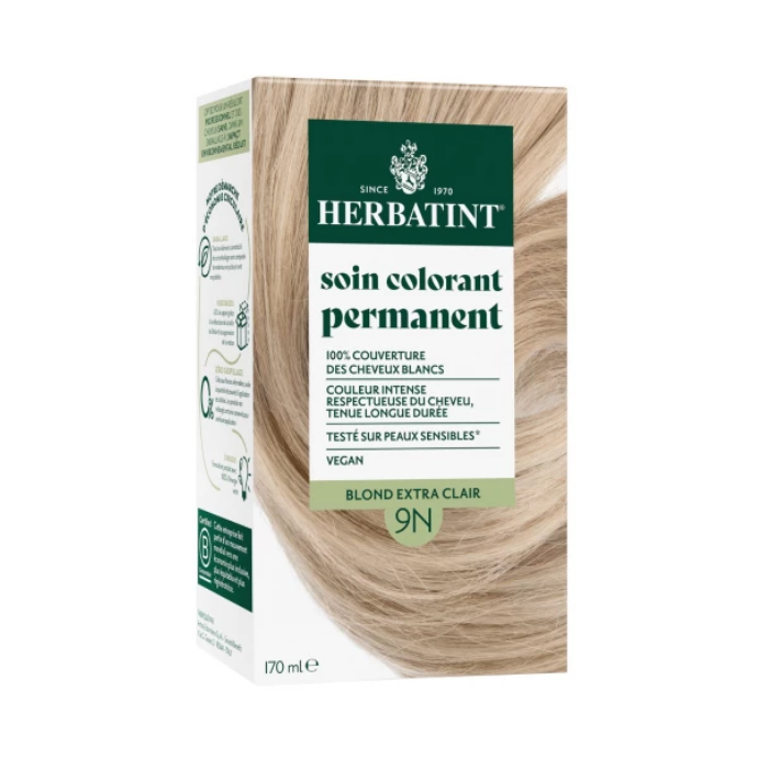 HERBATINT SOIN COLORANT PERMANENT 9N BLOND MIEL 150 ML