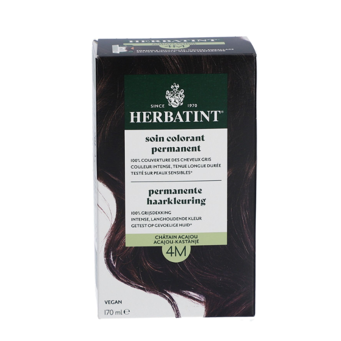 HERBATINT SOIN COLORANT PERMANENT 4M CHATAIN ACAJOU 170 ML