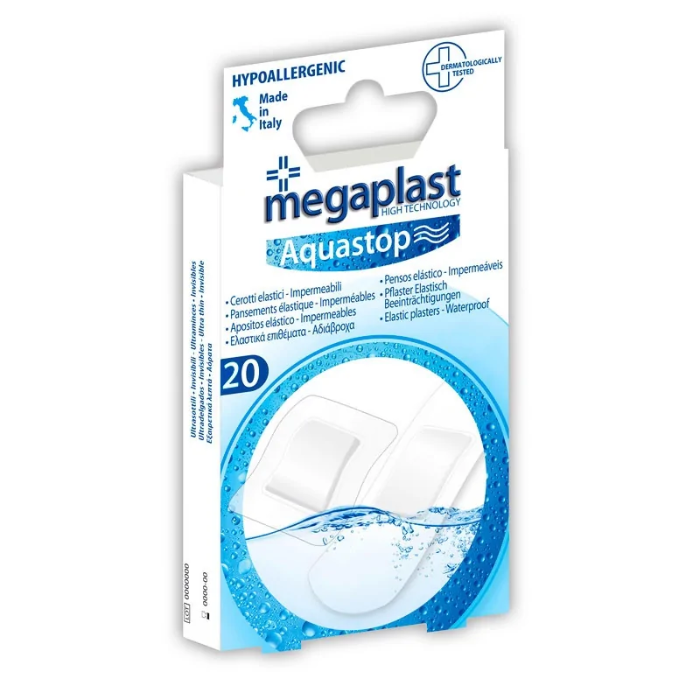MEGAPLAST AQUASTOP BOITE DE 20 PENSEMENTS ADHESIFS