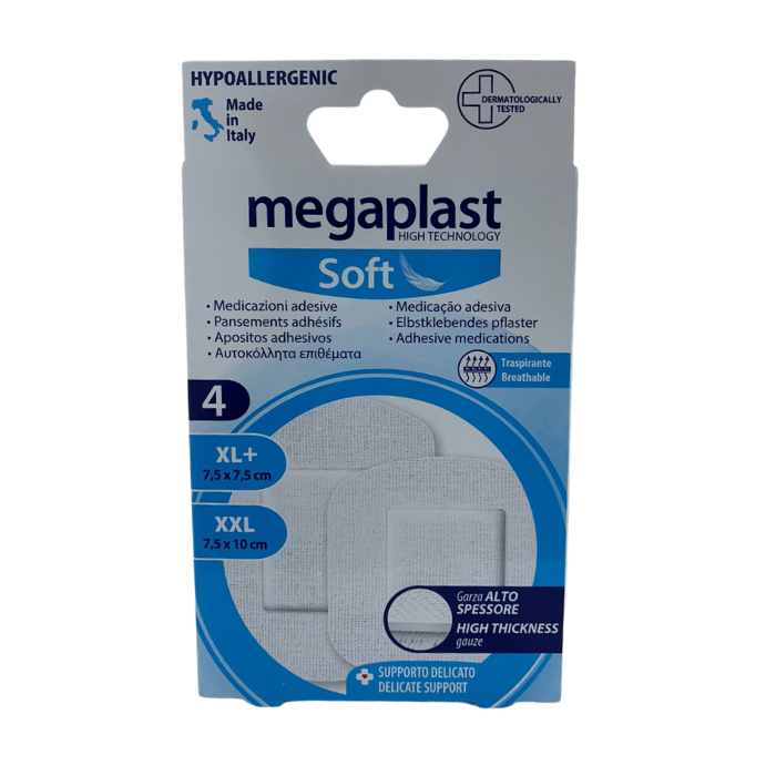 MEGAPLAST SOFT PANSEMENT ADHESIFS PACK DE 4