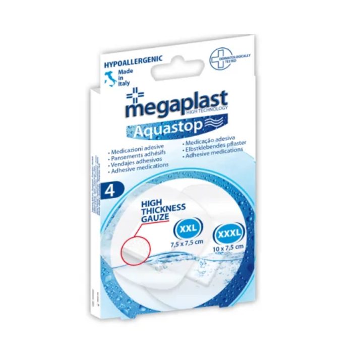 MEGAPLAST AQUASTOP PANSEMENTS ADHESIFS BOITE DE 4