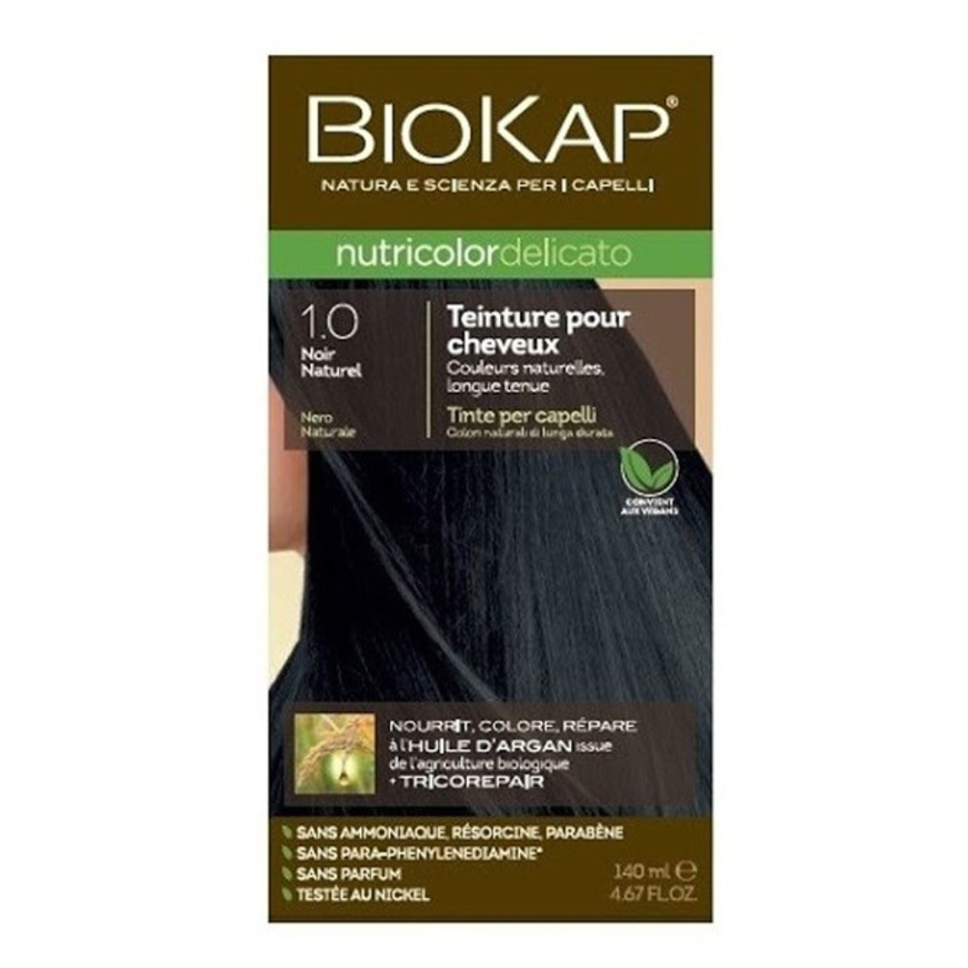 BIOKAP NUTRICOLOR DELICATO 1.0 NOIR NATUREL