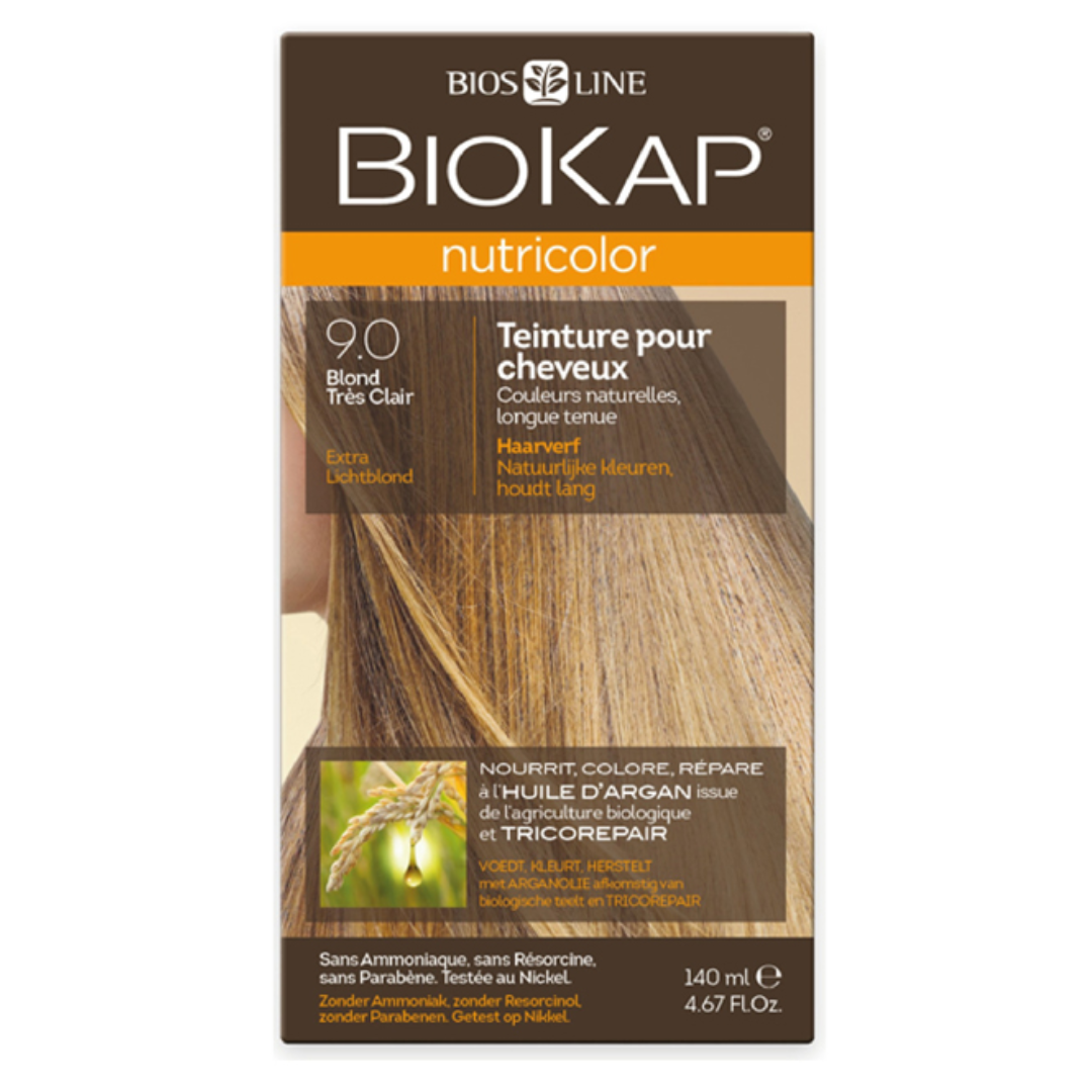 BIOKAP NUTRICOLOR TEINTURE 9.0 BLOND TRES CLAIR