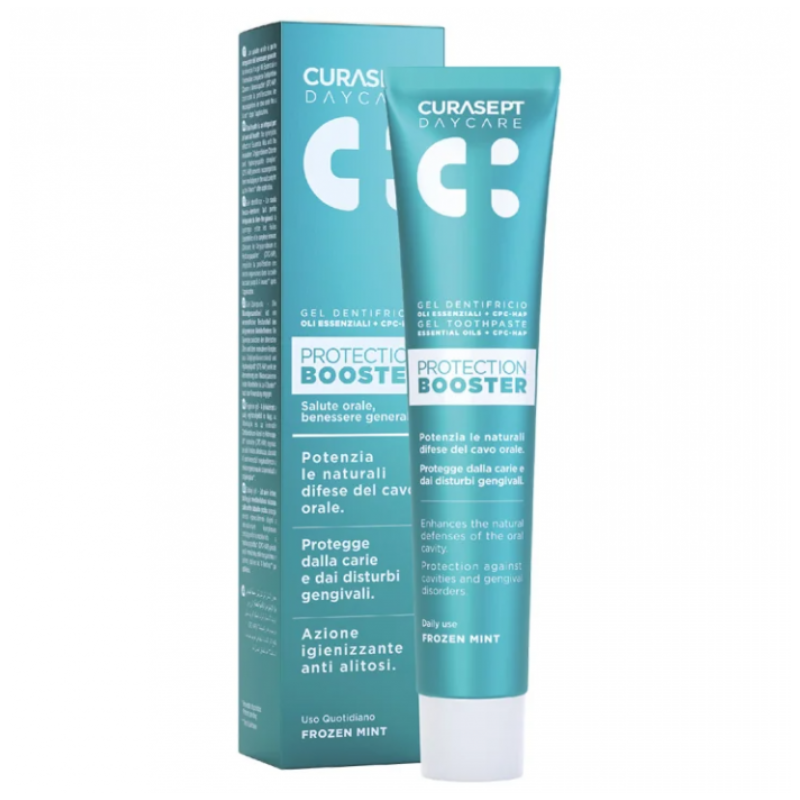 CURASEPT PROTECTION BOOSTER GEL DENTIFRICE MENTHE CONGELEE 75 ML