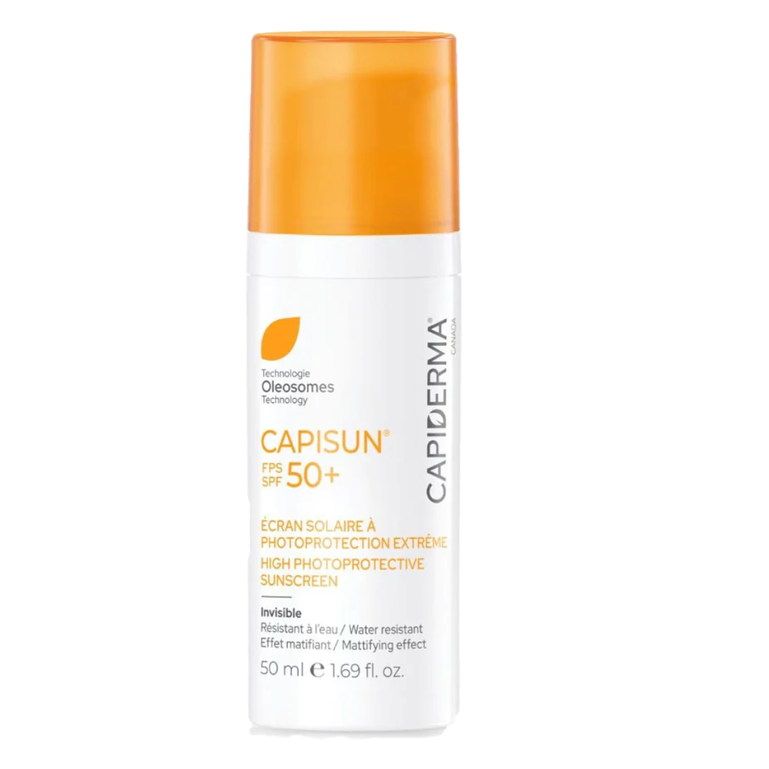 CAPIDERMA CAPISUN ECREN SOLAIRE A PHOTOPROTECTION EXTREME INVISIBLE SPF 50+ 50ml