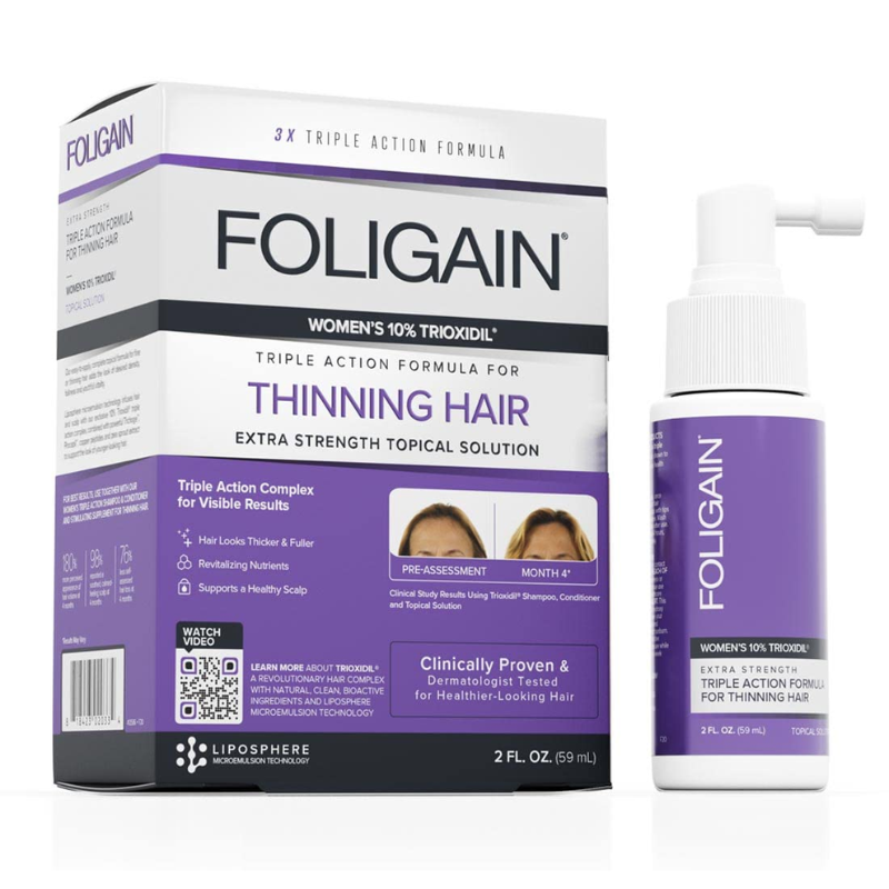 FOLIGAIN SPRAY VOLUMATEUR TRIPLE ACTION FEMME 10% TRIOXIDIL 59 ML