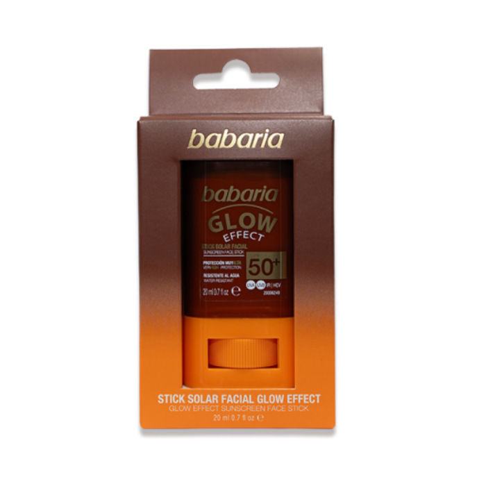 BABARIA GLOW EFFECT SPF50+ STICK SOLAIRE VISAGE 20 ML