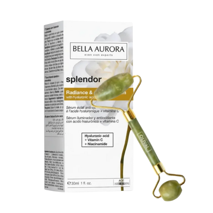 BELLA AURORA OFFRE SPLENDOR SERUM ECLAT ANTI OX 30 ML + ROULEUR VISAGE OFFERT