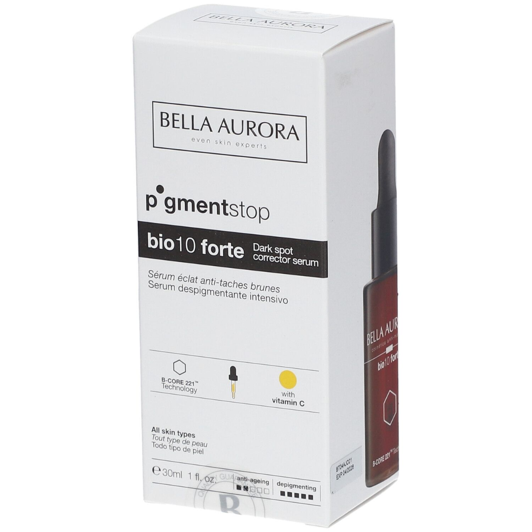 BELLA AURORA PIGMENT STOP BIO 10 FORTE SERUM ECLAT TOUT TYPE DE PEAU 30 ML