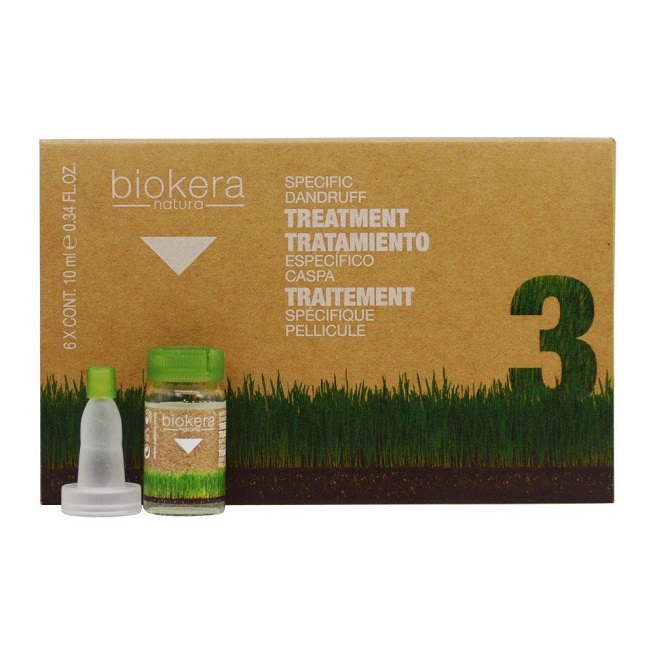 BIOKERA NATURE TRAITEMENT ANTI PELLICULAIRE INTENSIF 6 AMPOULES 10ML