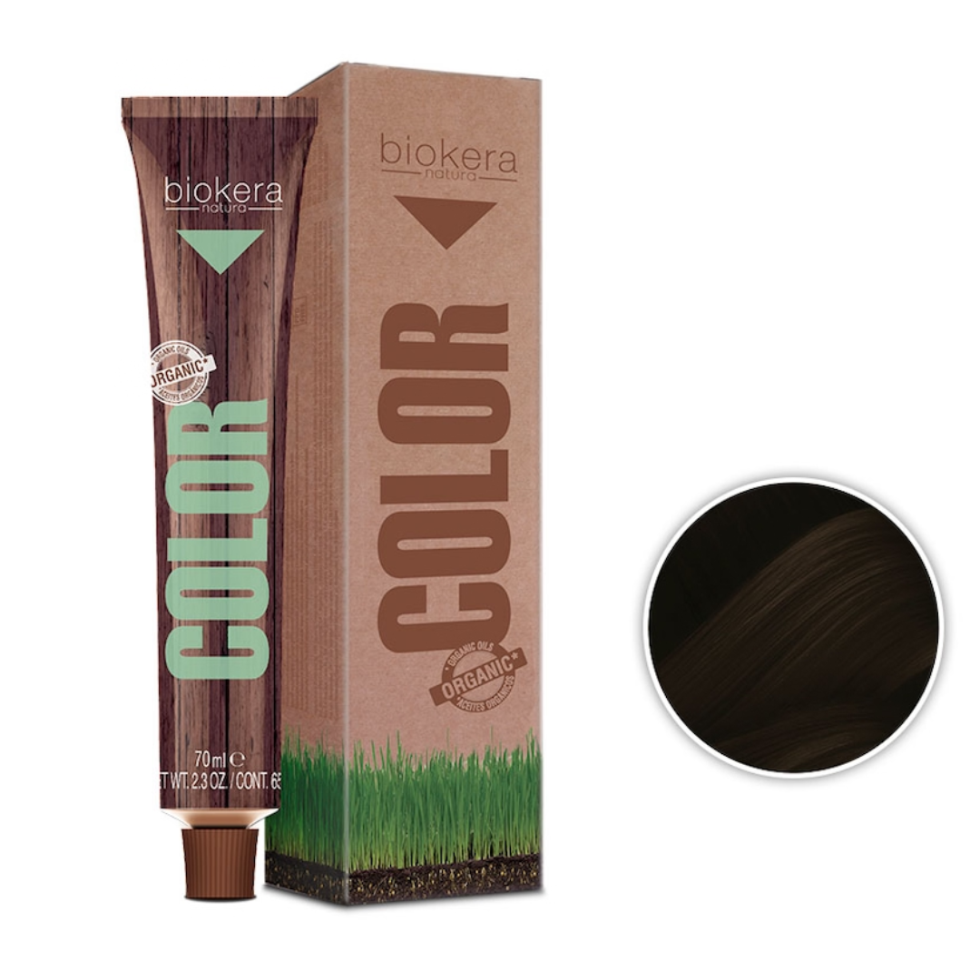BIOKERA NATURA COLOR N 3 BRUN FONCEE + CREME OXIDANT