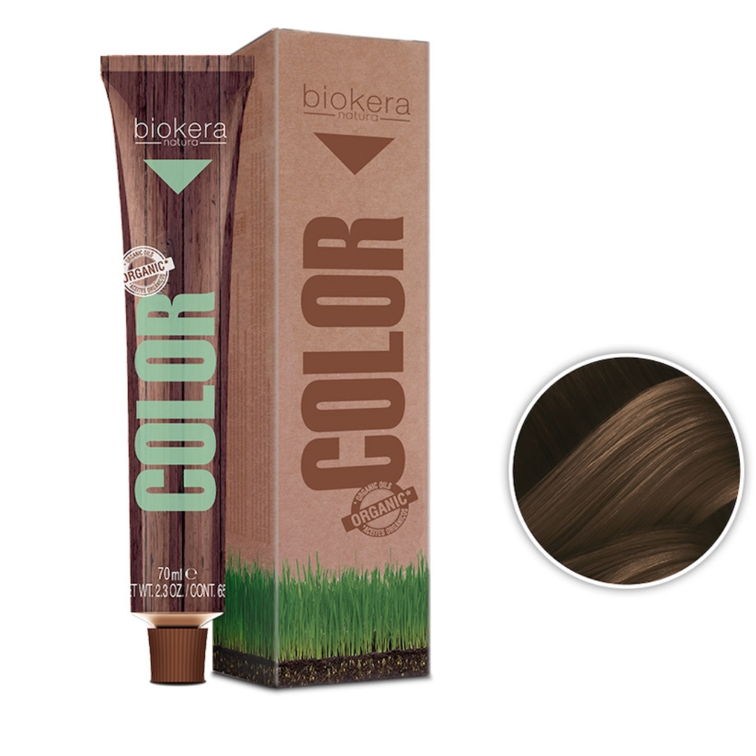 BIOKERA NATURA COLOR N 5.70 MARRON CLAIR MARRON NATUREL+ CREME OXIDANT