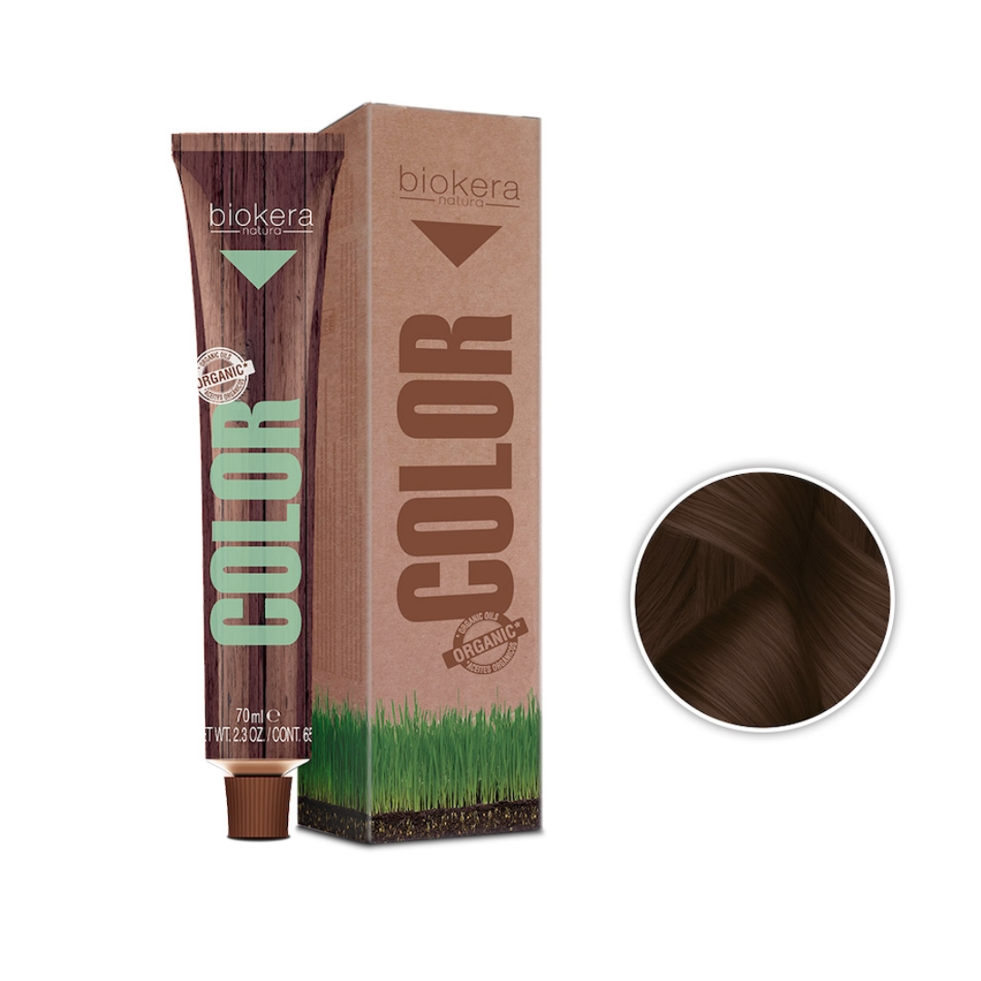 BIOKERA NATURA COLOR N 5.79 MARRON CLAIR CACAO BRASIL + CREME OXIDANT