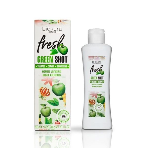 BIOKERA FRESH GREEN SHOT SHAMPOING 300 ML