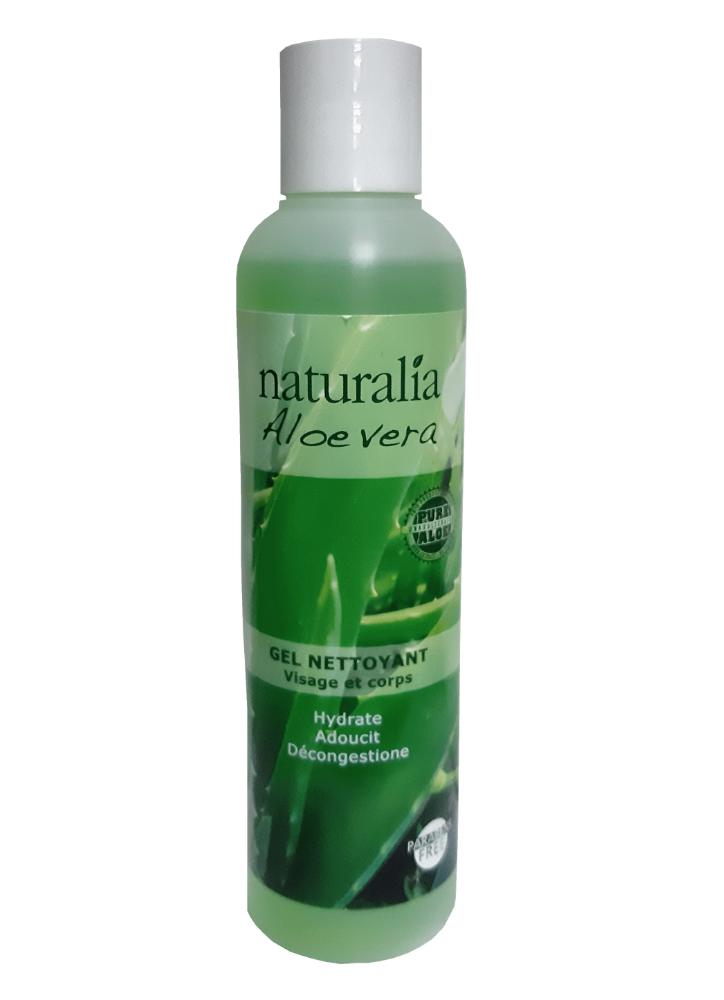 NATURALIA ALOE VERA GEL NETTOYANT VISAGE ET CORPS 200 ML